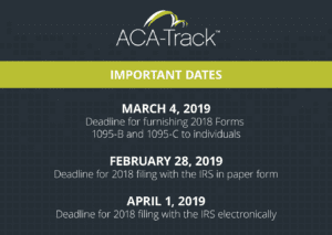 aca reporting deadlines 2018